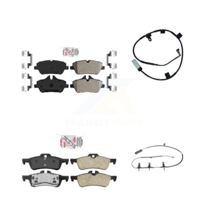 Front Rear Ceramic Disc Brake Pads And Wear Sensors Kit For Mini Cooper KNW-101407