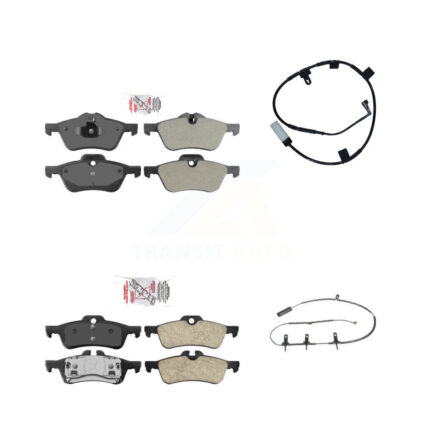Front Rear Ceramic Disc Brake Pads And Wear Sensors Kit For Mini Cooper KNW-101408