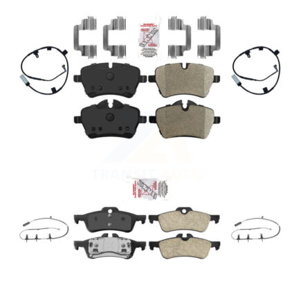 Front Rear Ceramic Disc Brake Pads And Wear Sensors Kit For Mini Cooper KNW-101414