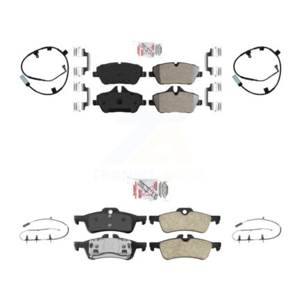 Front Rear Ceramic Disc Brake Pads And Wear Sensors Kit For Mini Cooper KNW-101415