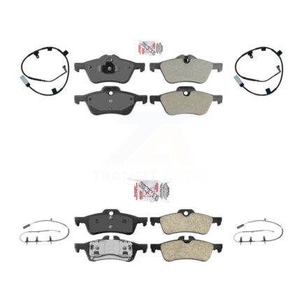 Front Rear Ceramic Disc Brake Pads And Wear Sensors Kit For Mini Cooper KNW-101416