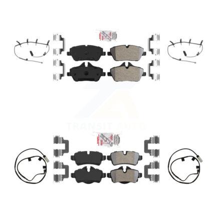 Front Rear Ceramic Disc Brake Pads And Wear Sensors Kit For Mini Cooper KNW-101418