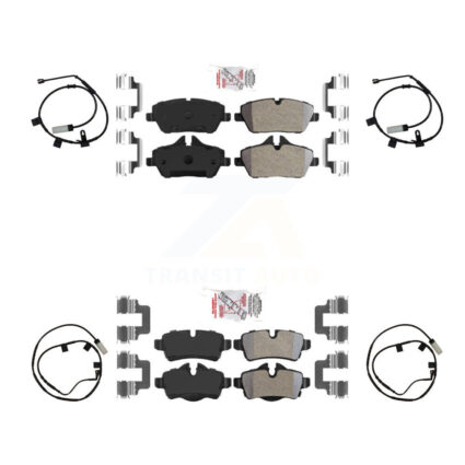 Front Rear Ceramic Disc Brake Pads And Wear Sensors Kit For Mini Cooper KNW-101425