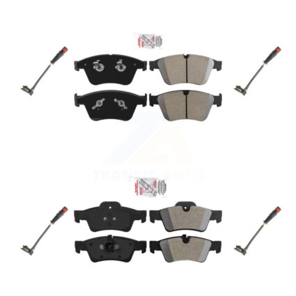 Front Rear Ceramic Disc Brake Pads & Wear Sensor Kit For 2007 Mercedes-Benz ML63 AMG 6.3L KNW-101426
