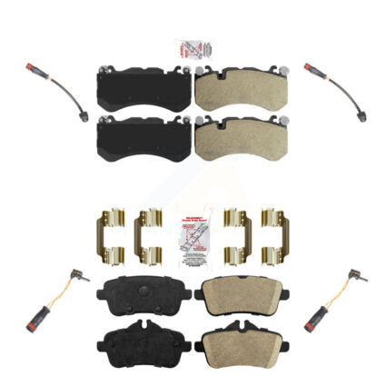 Front Rear Ceramic Brake Pads & Wear Sensor Kit For 2014-2015 Mercedes-Benz GL63 AMG 5.5L KNW-101427