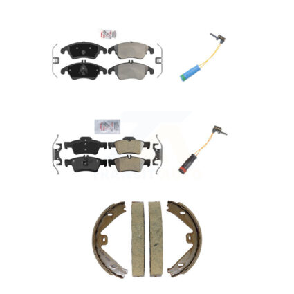 Front Rear Ceramic Disc Brake Pads And Wear Sensors Kit (5Pc) For Mercedes-Benz E400 KNW-101447