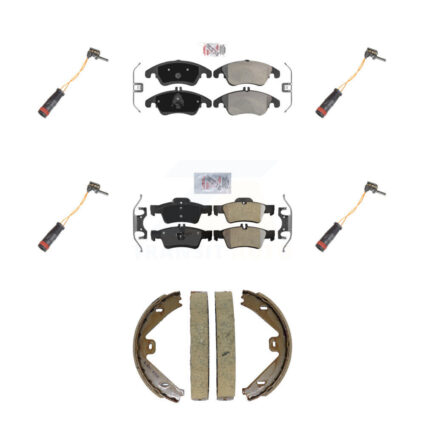 Front Rear Ceramic Brake Pad And Wear Sensor Kit (7Pc) For Mercedes-Benz E350 E250 CLS400 KNW-101459