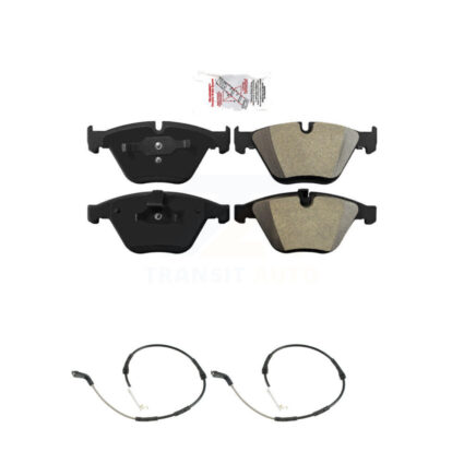 Front Ceramic Disc Brake Pads And Wear Sensors Kit For 2013 BMW X1 xDrive35i with 3.0L KNW-101471