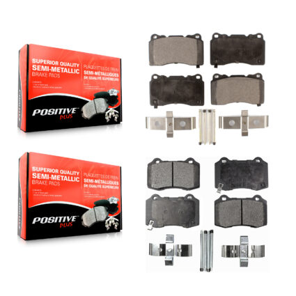 Front Rear Semi-Metallic Brake Pads Kit For Tesla X Cadillac CTS S STS KPF-100002