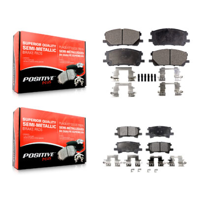 Front Rear Semi-Metallic Brake Pads Kit For Lexus RX350 RX330 Toyota Highlander RX400h KPF-100013