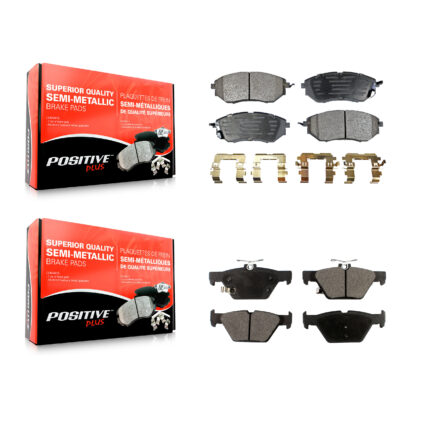 Front Rear Semi-Metallic Brake Pads Kit For Subaru Outback WRX Legacy KPF-100041