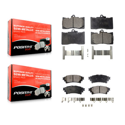 Front Rear Semi-Metallic Brake Pads Kit For Lexus IS300 IS350 GS350 RC350 RC300 IS200t KPF-100056