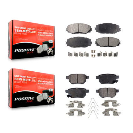 Front Rear Semi-Metallic Brake Pads Kit For Toyota Corolla Matrix Pontiac Vibe Scion xB KPF-100089