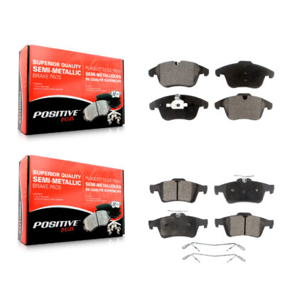 Front Rear Semi-Metallic Brake Pads Kit For Jaguar XF XK Vanden Plas S-Type XJ8 KPF-100093