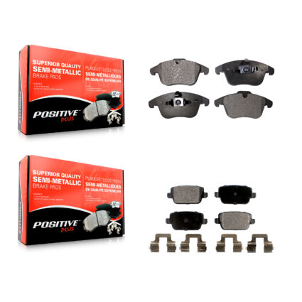 Front Rear Semi-Metallic Brake Pads Kit For Land Rover LR2 Volvo S80 KPF-100112