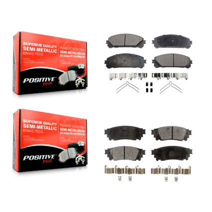 Front Rear Semi-Metallic Brake Pads Kit For Lexus Toyota Camry NX300 NX200t NX300h Avalon KPF-100121