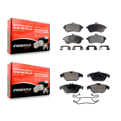Front Rear Semi-Metallic Brake Pads Kit For Mercedes-Benz C300 C250 C230 KPF-100130