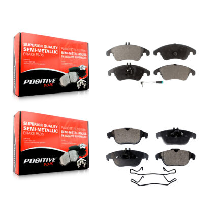 Front Rear Semi-Metallic Brake Pads Kit For Mercedes-Benz C300 E350 C350 E550 E400 C250 KPF-100132