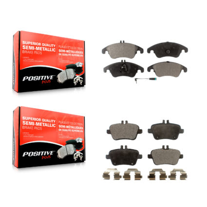 Front Rear Semi-Metallic Brake Pads Kit For Mercedes-Benz SLK350 SLK250 SLC300 SLK300 KPF-100133