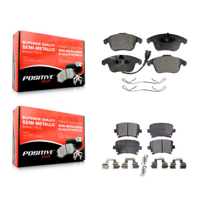 Front Rear Semi-Metallic Brake Pads Kit For Volkswagen Tiguan Audi Q3 Quattro Limited KPF-100147