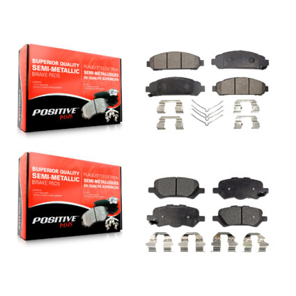 Front Rear Semi-Metallic Brake Pads Kit For 2009-2016 Toyota Venza KPF-100158