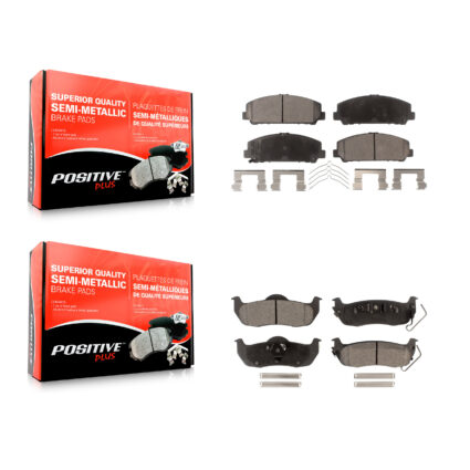 Front Rear Semi-Metallic Brake Pads Kit For Nissan TITAN Armada INFINITI QX56 KPF-100206