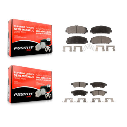 Front Rear Semi-Metallic Brake Pads Kit For Suzuki Equator KPF-100207