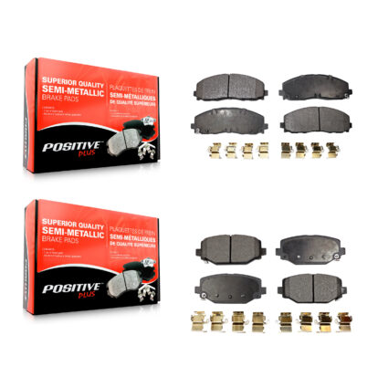 Front Rear Semi-Metallic Brake Pads Kit For Dodge Grand Caravan Journey Chrysler Town & KPF-100232