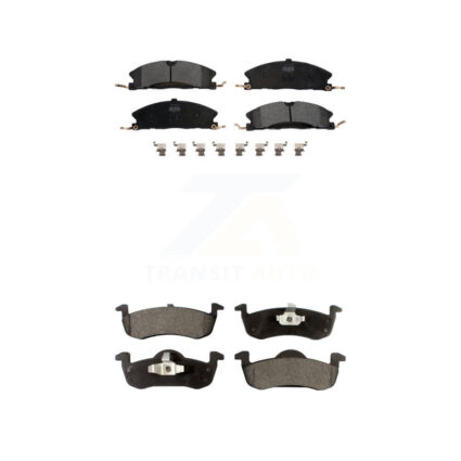 Front Rear Semi-Metallic Brake Pads Kit For Lincoln MKT KPF-100237