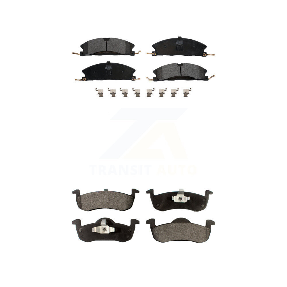 Front Rear Semi-Metallic Brake Pads Kit For Lincoln MKT KPF-100237