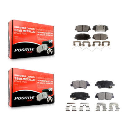 Front Rear Semi-Metallic Brake Pads Kit For Kia Forte Forte5 KPF-100279