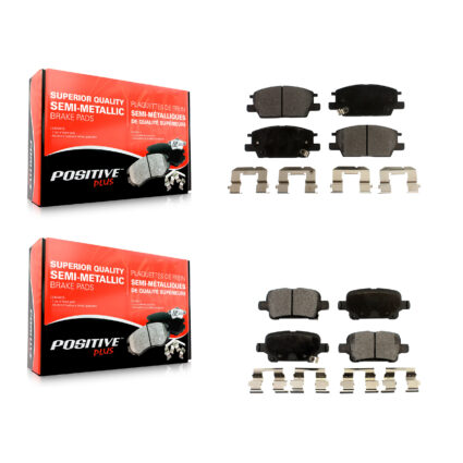Front Rear Semi-Metallic Brake Pads Kit For Chevrolet Equinox GMC Terrain Malibu Buick KPF-100290