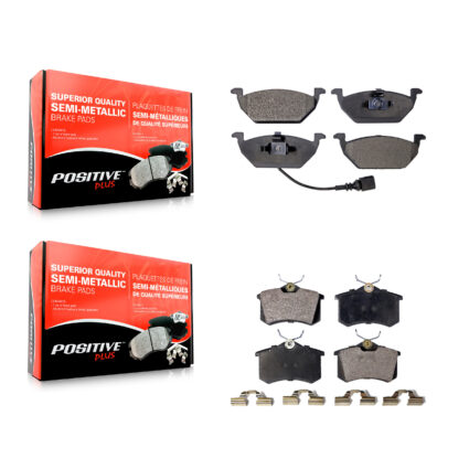 Front Rear Semi-Metallic Brake Pads Kit For Volkswagen Jetta Golf City Beetle KPF-100347