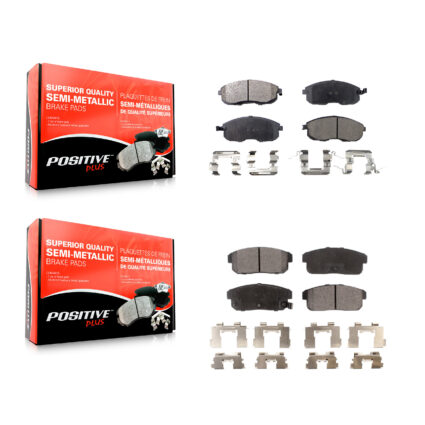 Front Rear Semi-Metallic Brake Pads Kit For Nissan Maxima INFINITI I35 I30 KPF-100368