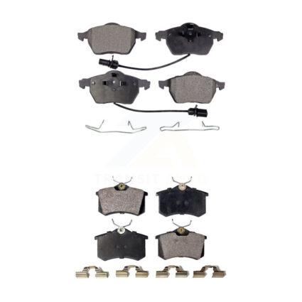 Front Rear Semi-Metallic Brake Pads Kit For Volkswagen Passat Audi A4 Quattro A6 S6 KPF-100381