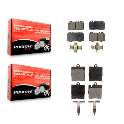 Front Rear Semi-Metallic Brake Pads Kit For Mercedes-Benz C230 SLK350 C320 C350 KPF-100385
