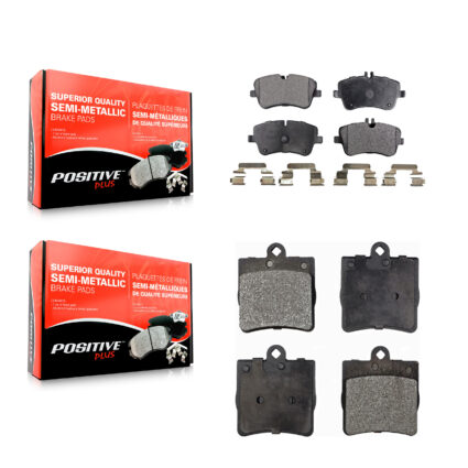 Front Rear Semi-Metallic Brake Pads Kit For Mercedes-Benz C230 C240 SLK280 SLK300 KPF-100403
