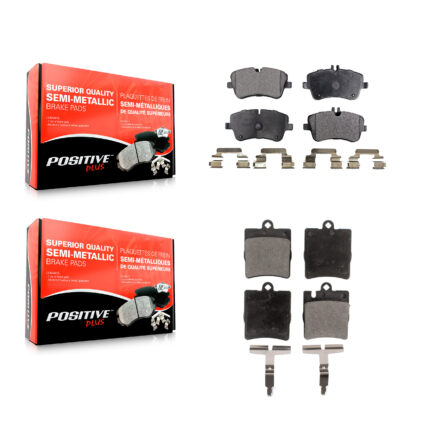 Front Rear Semi-Metallic Brake Pads Kit For Mercedes-Benz C280 C240 CLK350 CLK320 C320 KPF-100404