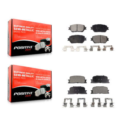Front Rear Semi-Metallic Brake Pads Kit For Toyota Camry Vehicles Manufactured In Japan KPF-100413