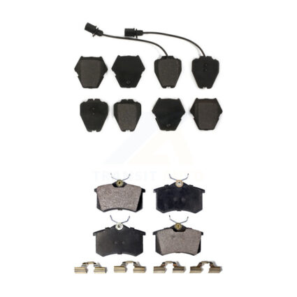 Front Rear Semi-Metallic Brake Pads Kit For Volkswagen Passat Audi Allroad Quattro A6 S4 KPF-100419