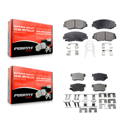 Front Rear Semi-Metallic Brake Pads Kit For Honda Civic Accord CR-V Element Acura ILX KPF-100423