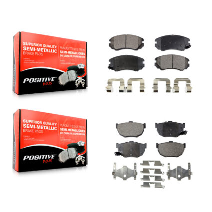 Front Rear Semi-Metallic Brake Pads Kit For Hyundai Tiburon KPF-100432