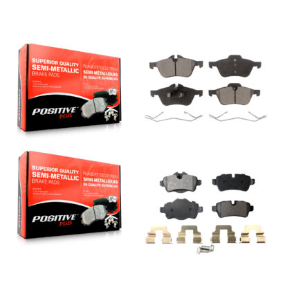 Front Rear Semi-Metallic Brake Pads Kit For Mini Cooper With 276mm Diameter Rotor KPF-100440