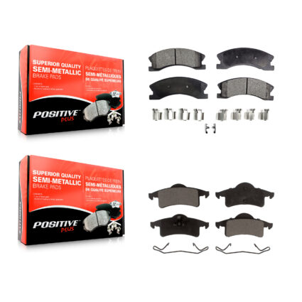 Front Rear Semi-Metallic Brake Pads Kit For Jeep Grand Cherokee KPF-100442