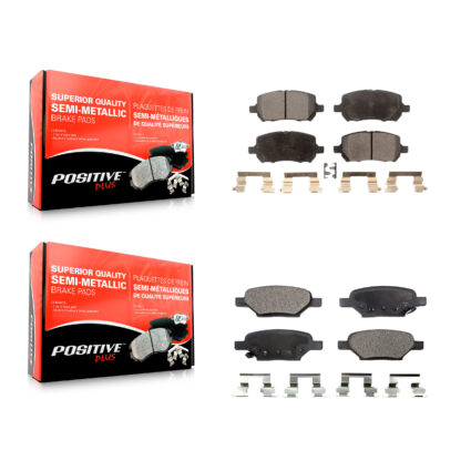 Front Rear Semi-Metallic Brake Pads Kit For Pontiac G5 Pursuit KPF-100447