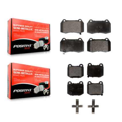 Front Rear Semi-Metallic Brake Pads Kit For Nissan 350Z INFINITI G35 With Brembo Brakes KPF-100451