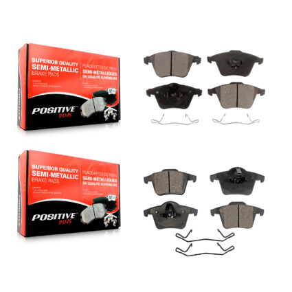 Front Rear Semi-Metallic Brake Pads Kit For Volvo XC90 With 316mm Diameter Rotor KPF-100458
