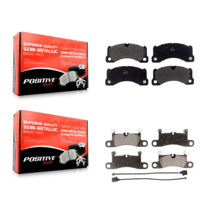 Front Rear Semi-Metallic Brake Pads Kit For Volkswagen Touareg Porsche Cayenne KPF-100465