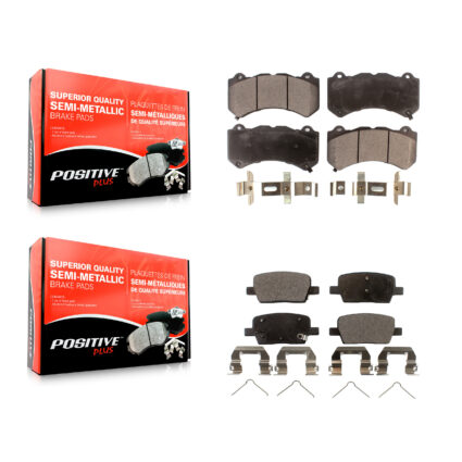 Front Rear Semi-Metallic Brake Pads Kit For Chevrolet Camaro KPF-100467