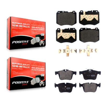 Front Rear Semi-Metallic Brake Pads Kit For Mercedes-Benz C300 C400 C350e KPF-100504